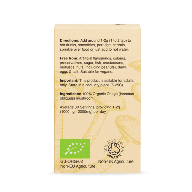 Chaga 100% Organic Mushroom Powder