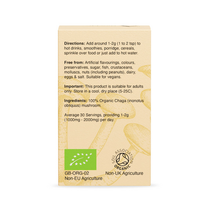 Chaga 100% Organic Mushroom Powder