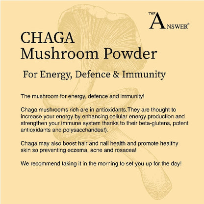Chaga 100% Organic Mushroom Powder