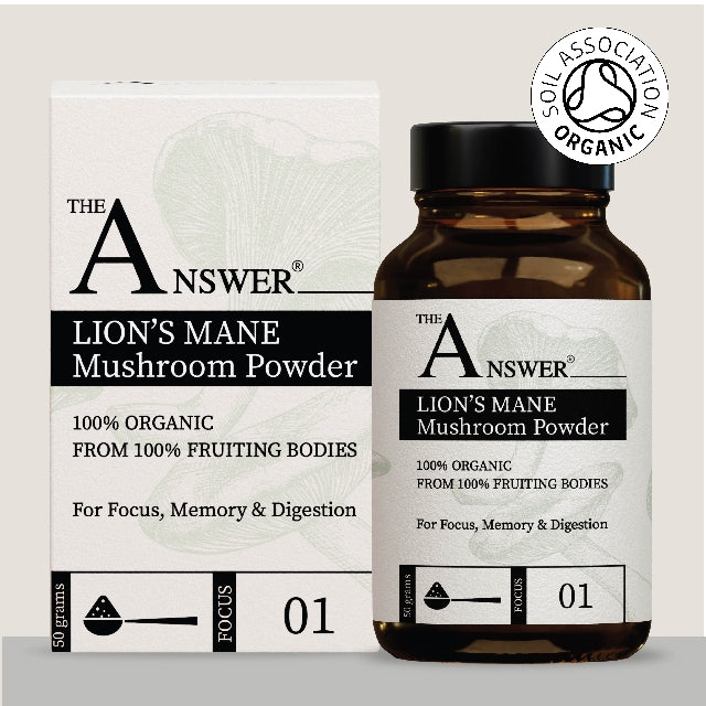 Lion's Mane 100% Organic Mushroom Powder