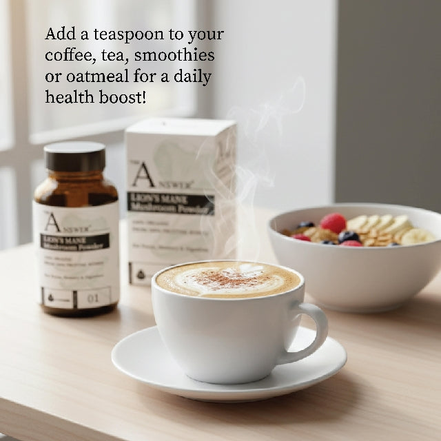 Lion's Mane 100% Organic Mushroom Powder