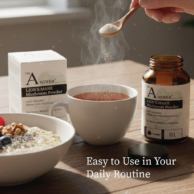 Lion's Mane 100% Organic Mushroom Powder