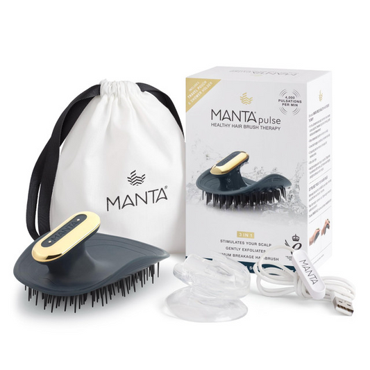 Grey Pulsed Manta Hair Brush
